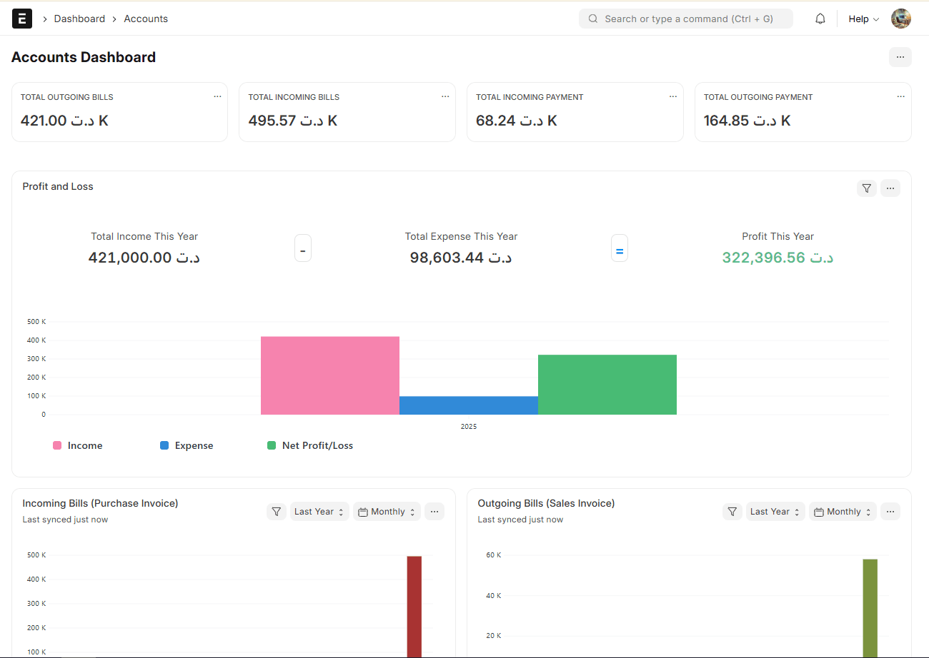 Tableau de Bord Comptable - Mode Clair