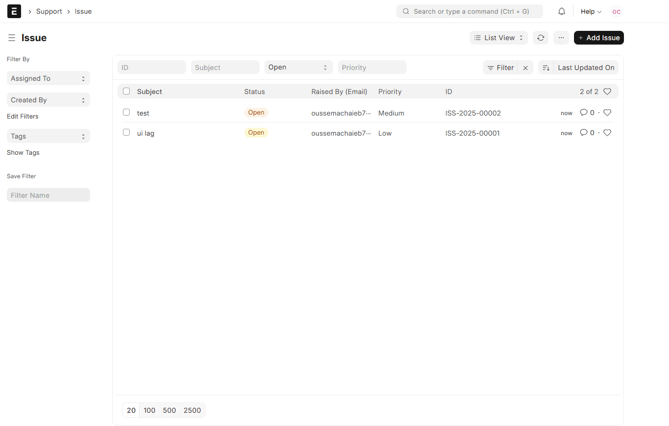 Gestion des Incidents - Mode Clair