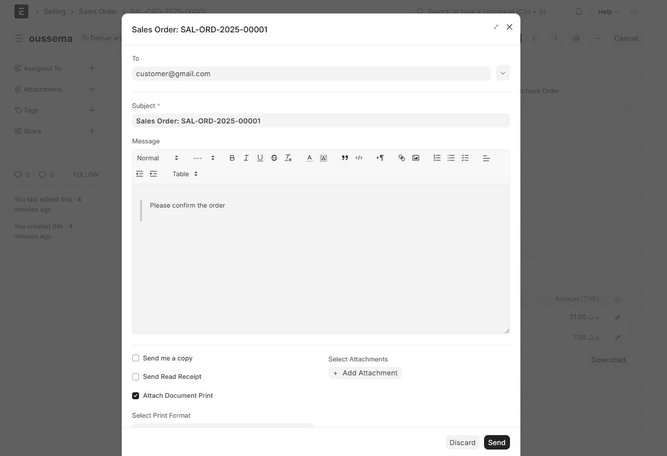 Email - Mode Clair