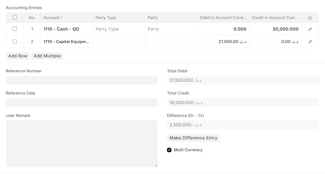 Multi-Currency Sales Light Mode